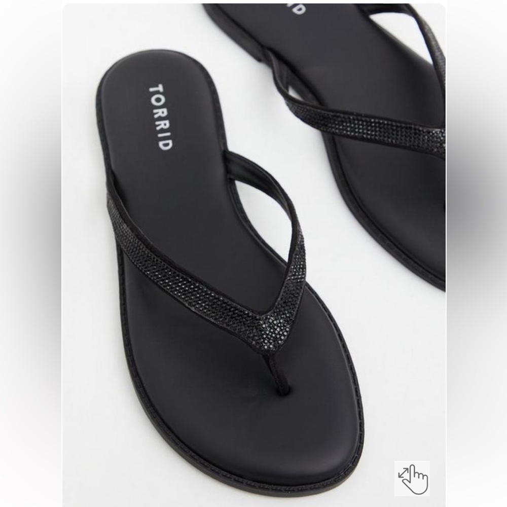 Torrid Rhinestone Flip Flop (WW) - Picture 4 of 6